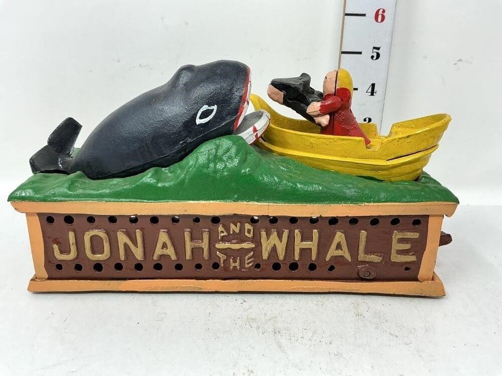 Jonah and the Whale Cast Iron Bank.